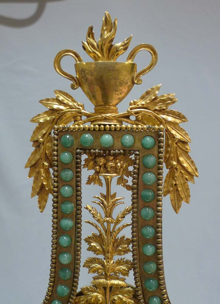 Antique French  Louis XVIth  period lyre clock.