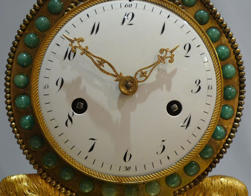 Antique French  Louis XVIth  period lyre clock.