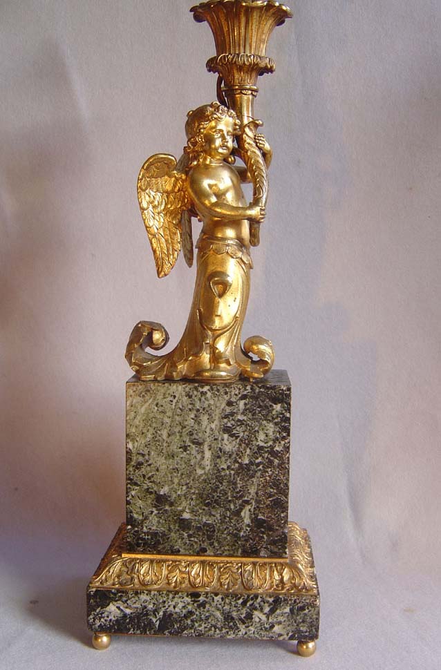Monumental French late 19th century marble & ormolu lamps