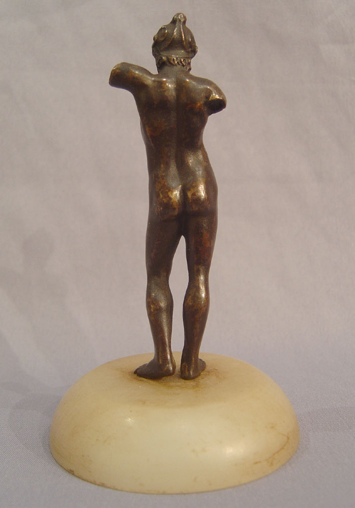 Antique Italian Grand Tour bronze of a naked gladiator.