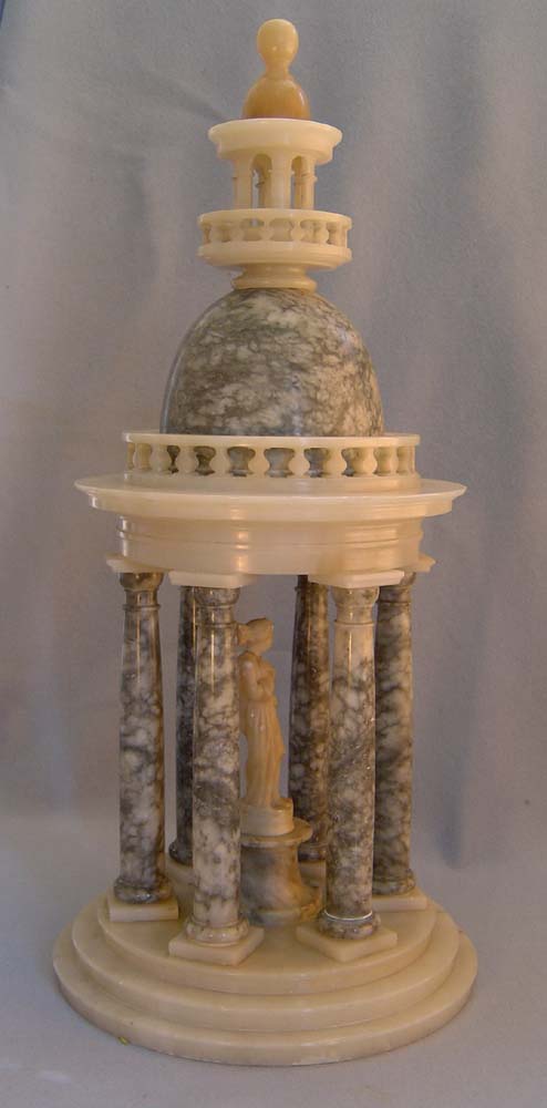 Antique French or Italian alabaster Neo-Classical Cupola ornament.