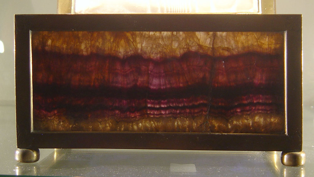 Blue John casket, magnificent colour,  English.