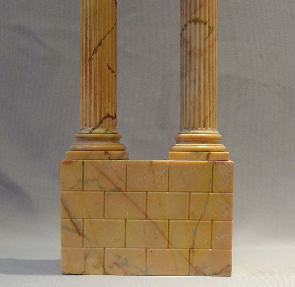 Italain antique large Sienna marble Grand Tour ruin.