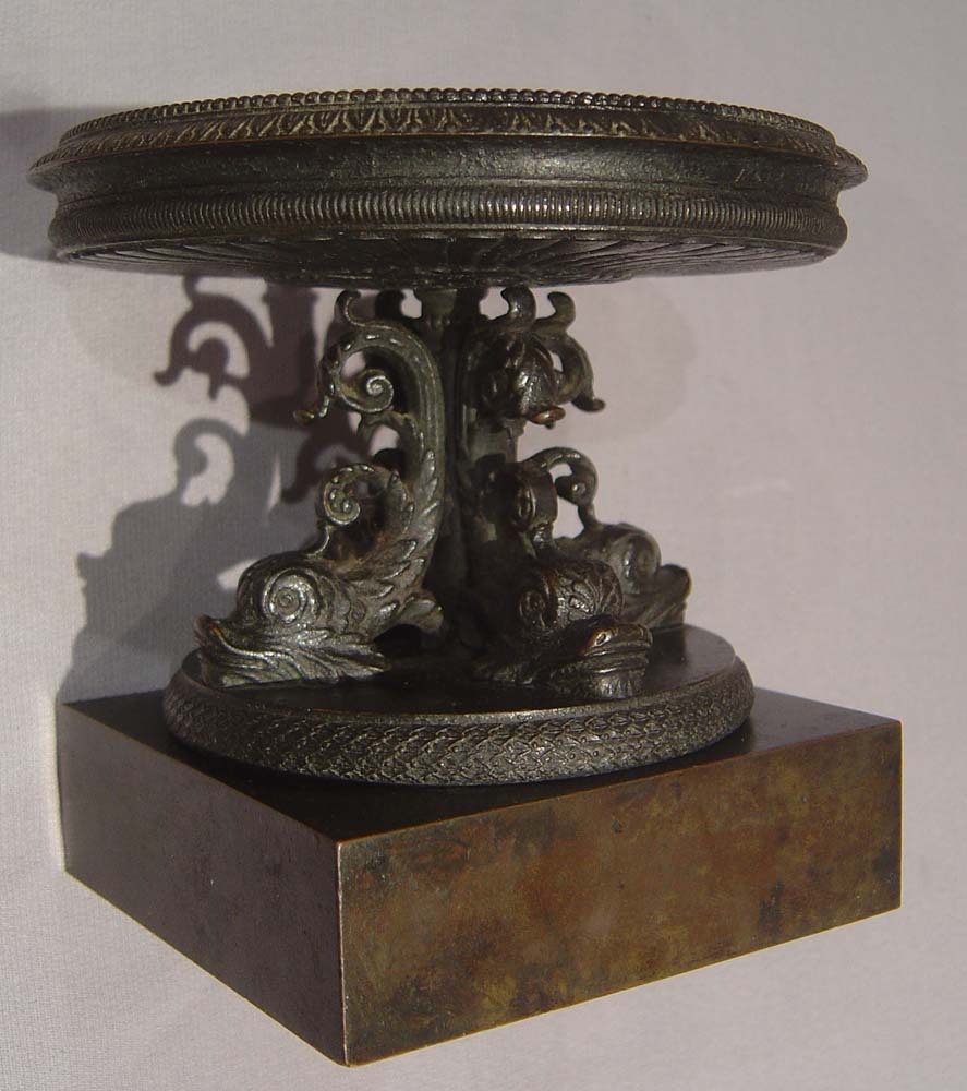 English Regency antique bronze pastille burner.