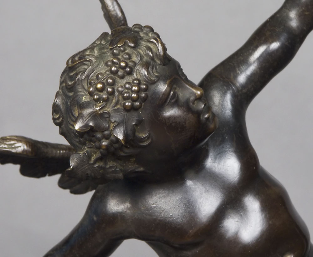Fine Italian or French Grand Tour Bronze of Centaur and Eros on Sienna Marble base.