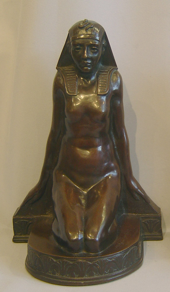 Pair of Gout d'Egypt bronze figures