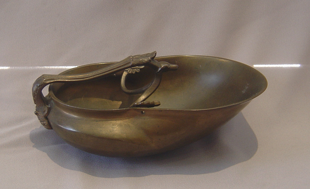 Antique Italian Grand Tour grain scoop in the Rennaissance style.