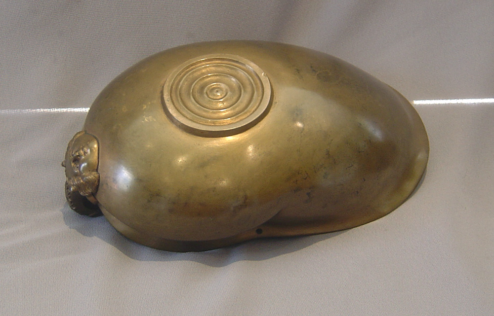 Antique Italian Grand Tour grain scoop in the Rennaissance style.
