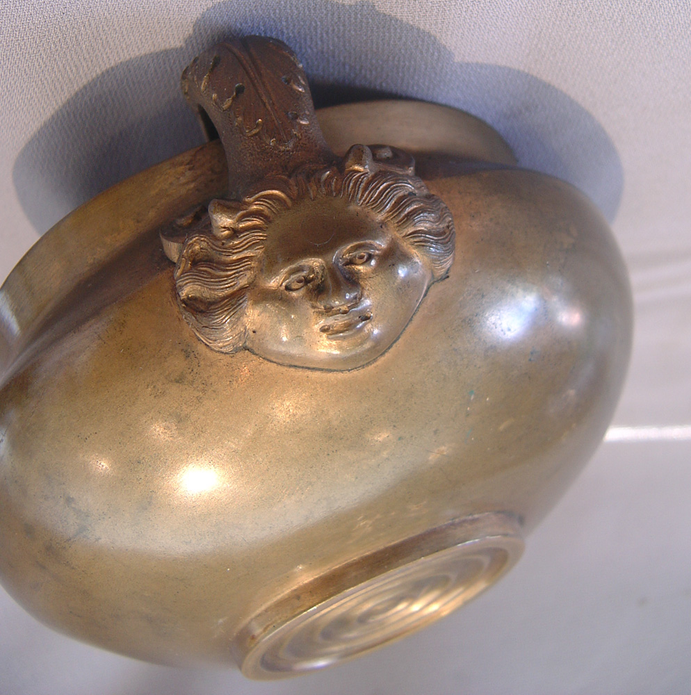 Antique Italian Grand Tour grain scoop in the Rennaissance style.