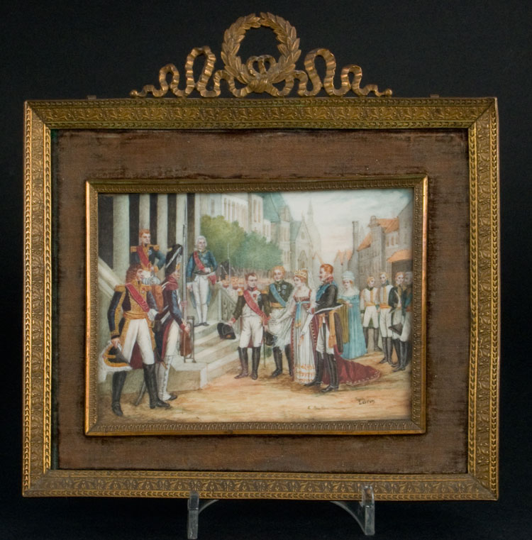 Ivory plaque of Napoleon