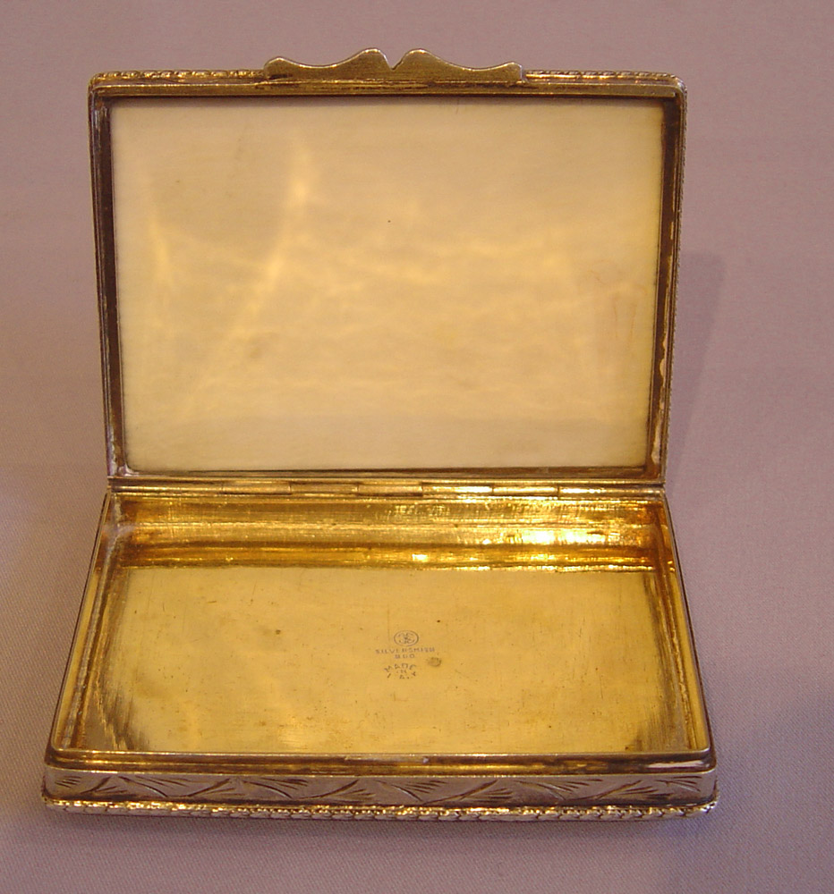 Italian silver and ivory box