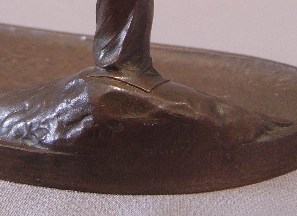 An Art Nouveau desk seal by Rubinstein.