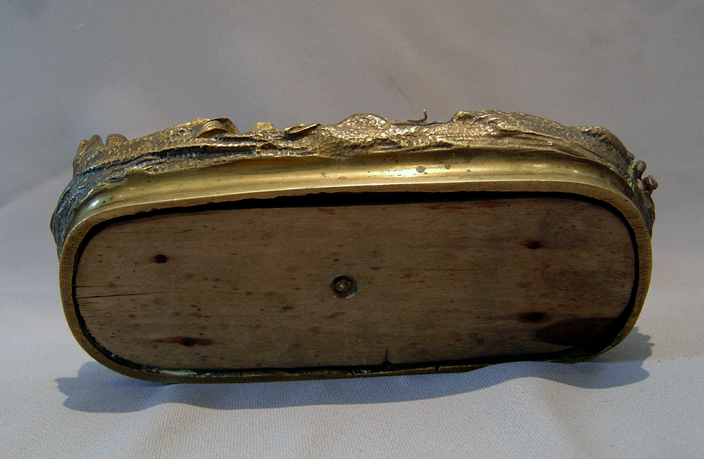Inkstand of Neopolitan fisherman in ormolu and patinated bronze