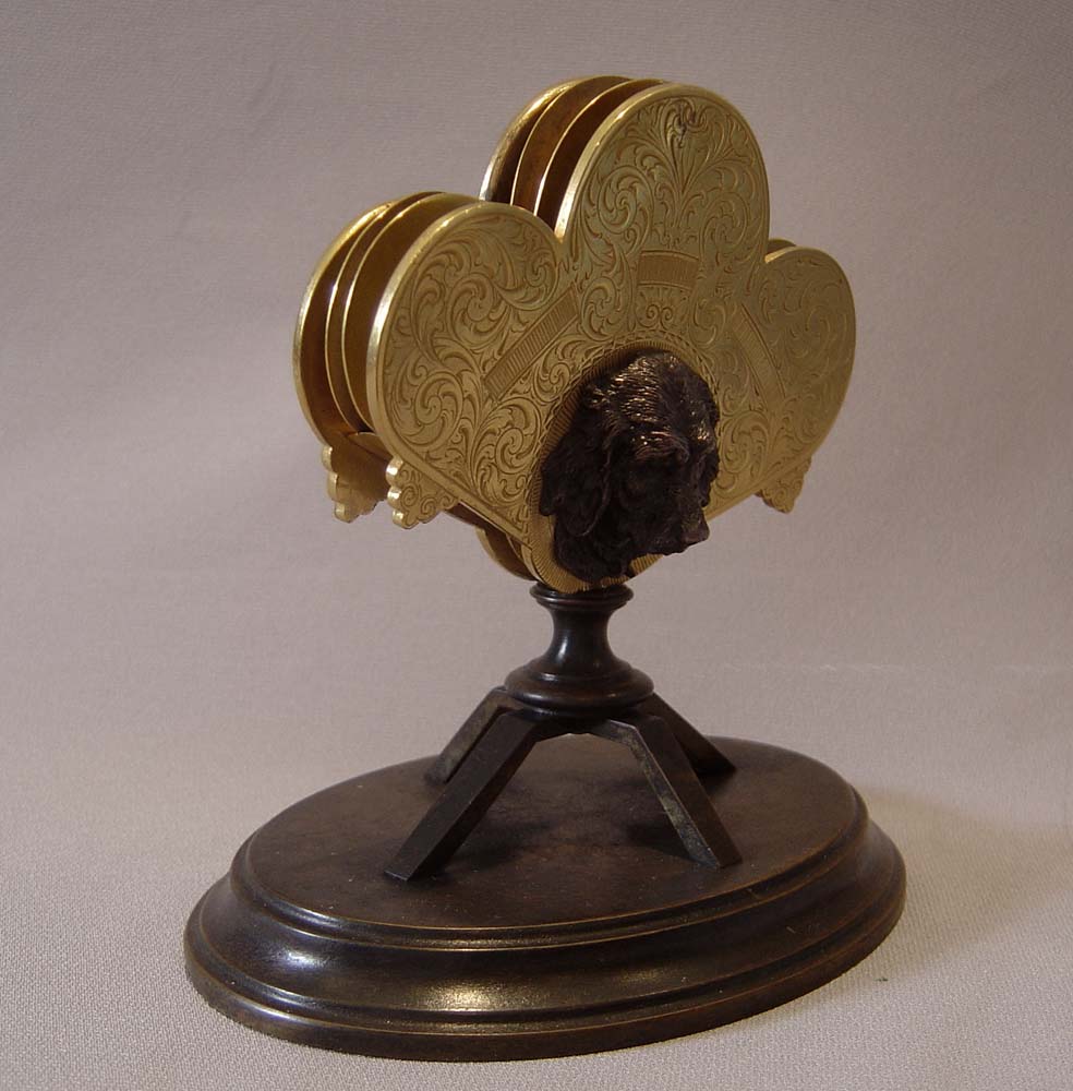 Dog letter holder, English late Victorian.
