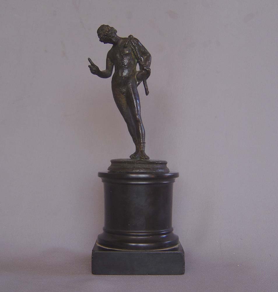 Antique Italian Grand Tour  bronze model of Narcissus, Neopolitan.