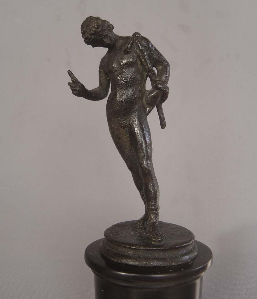Antique Italian Grand Tour  bronze model of Narcissus, Neopolitan.