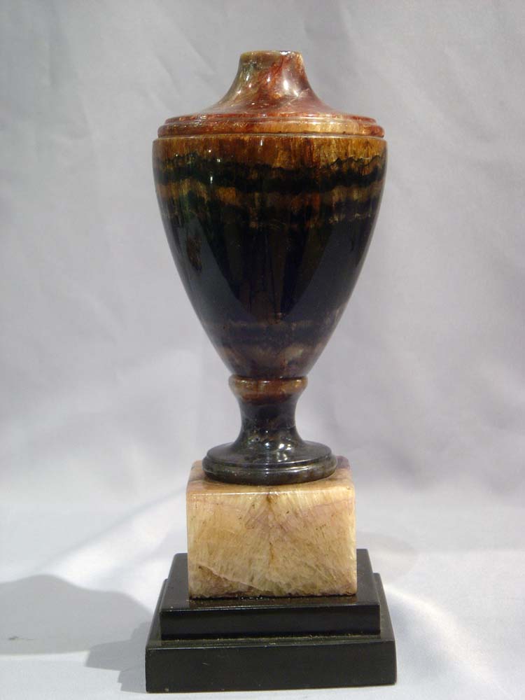 Antique Vase English Blue John Fleurospar.