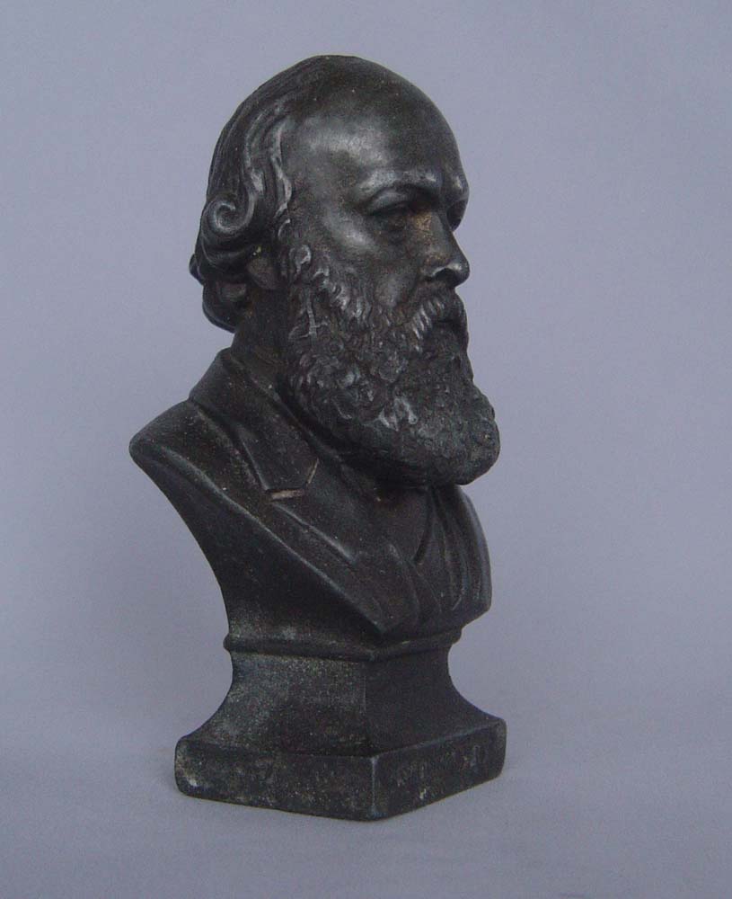 Antique bust of English Prime Minister Lord Salisbury.