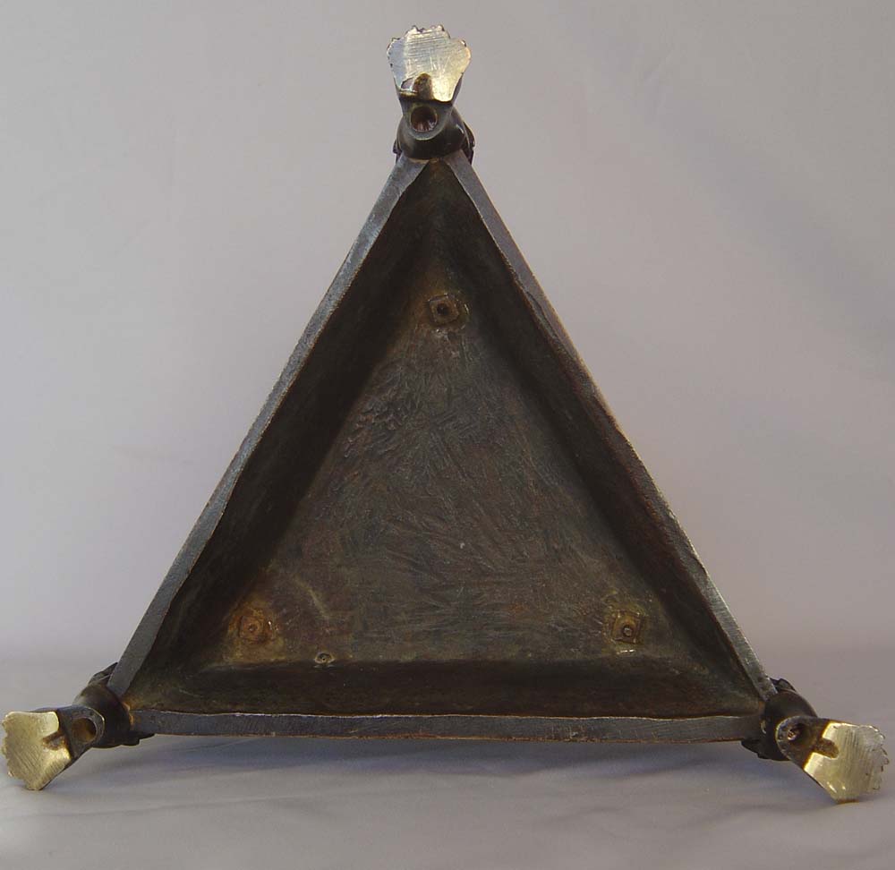 Antique Grand Tour momumental inkwell of children riding dolphins 18th century or earlier.