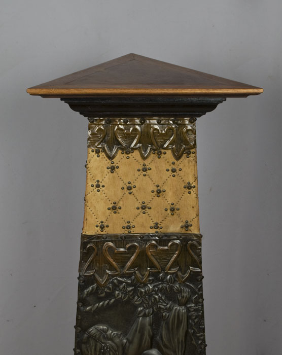Arts and crafts, copper, tin and leather stand