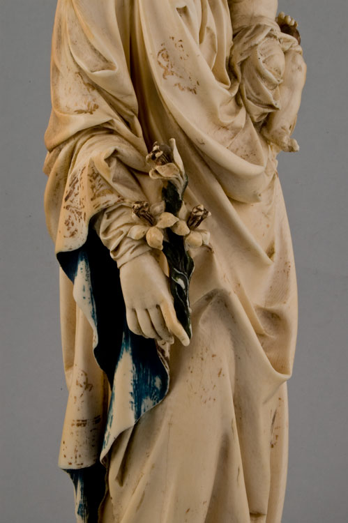 Antique  Philipino ivory, 17th century Madonna and Child.