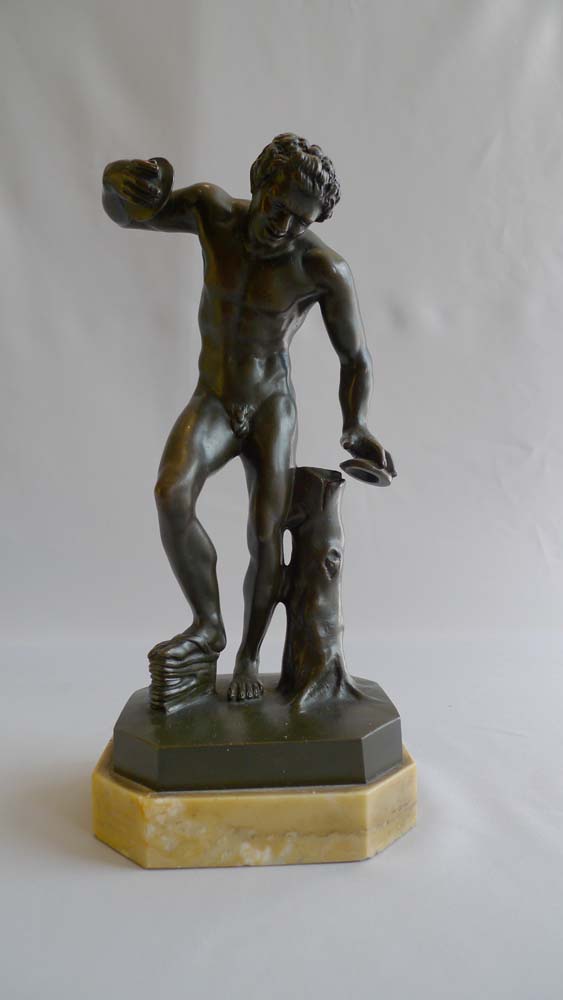 Antique Italian Grand Tour bronze of the dancing Faun.