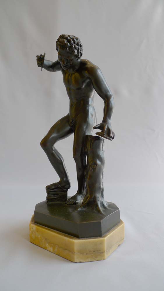 Antique Italian Grand Tour bronze of the dancing Faun.