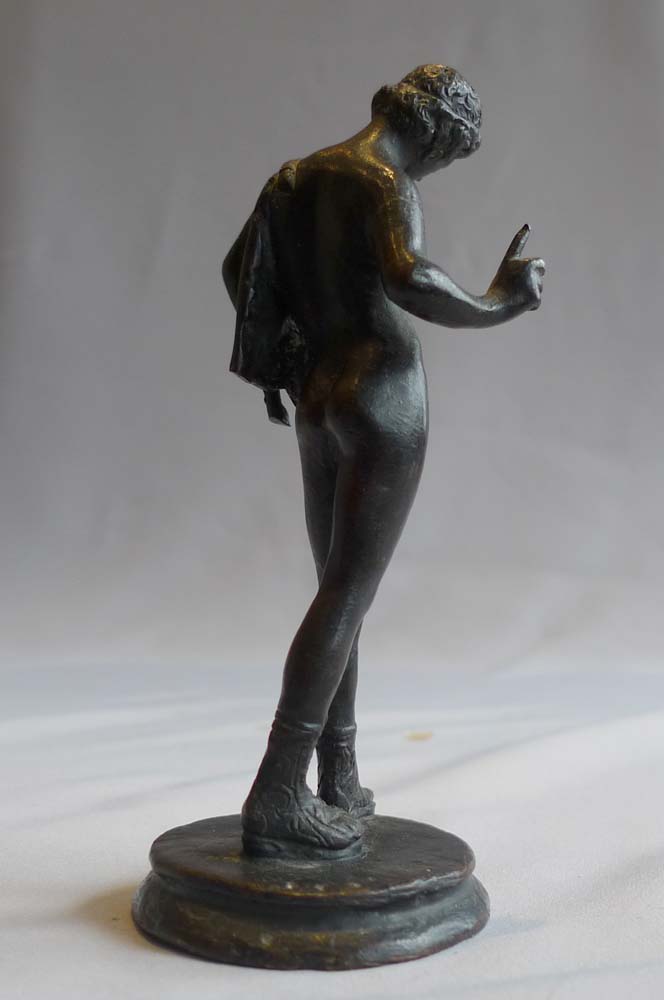 Grand Tour antique bronze of Narcissus.