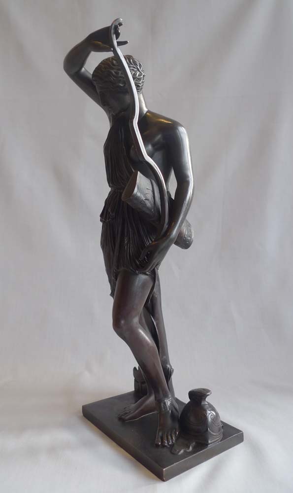 Antique bronze, Grand Tour French, after the antique, of the Amazon.