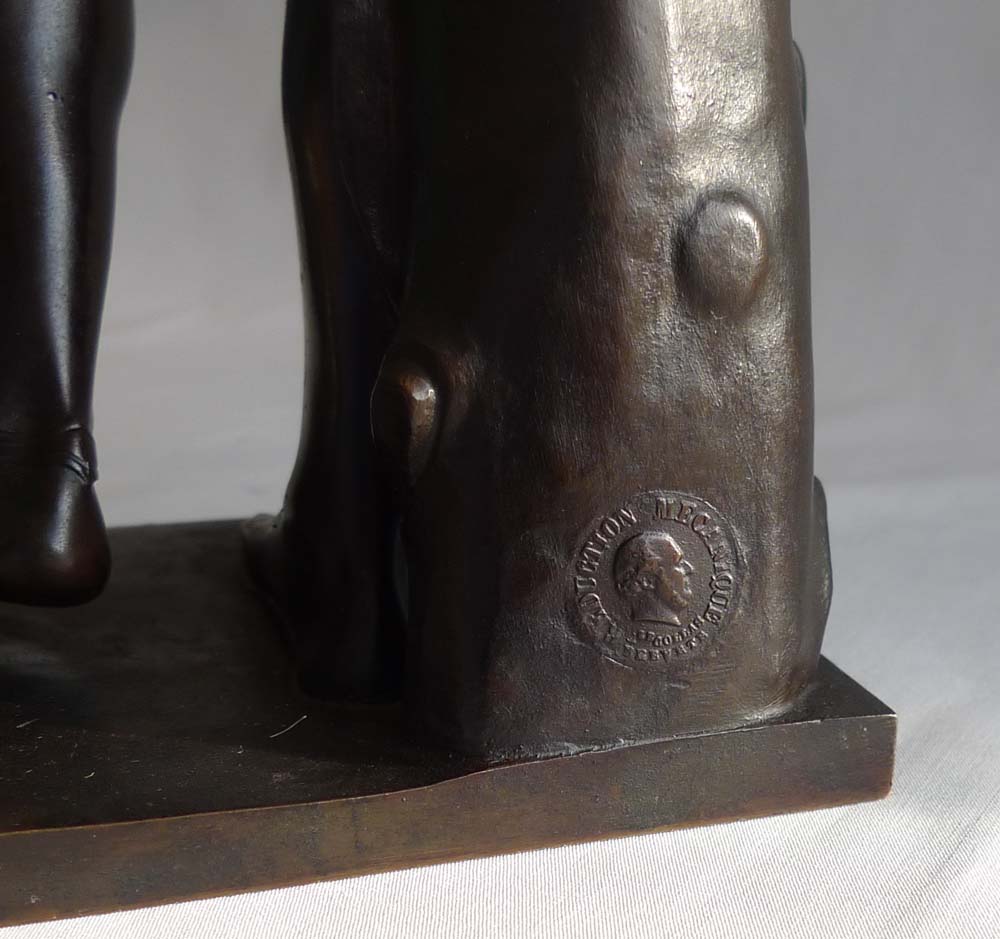 Antique bronze, Grand Tour French, after the antique, of the Amazon.