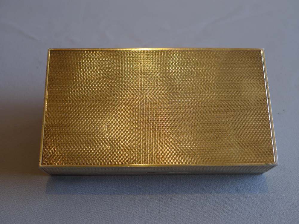 Asprey silver and pink guilloche enamel necessaire.