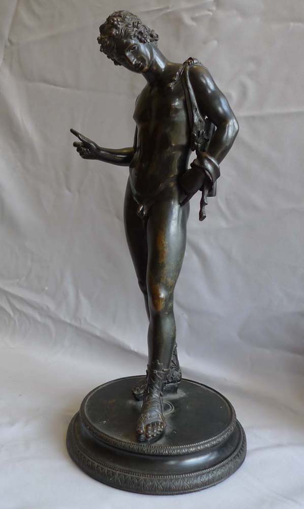 Grand Tour antique Italian bronze of Narcissus of fine quality.
