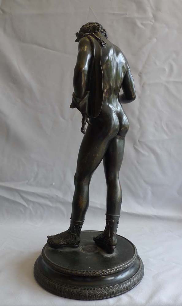 Grand Tour antique Italian bronze of Narcissus of fine quality.