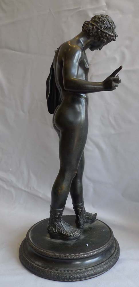 Grand Tour antique Italian bronze of Narcissus of fine quality.