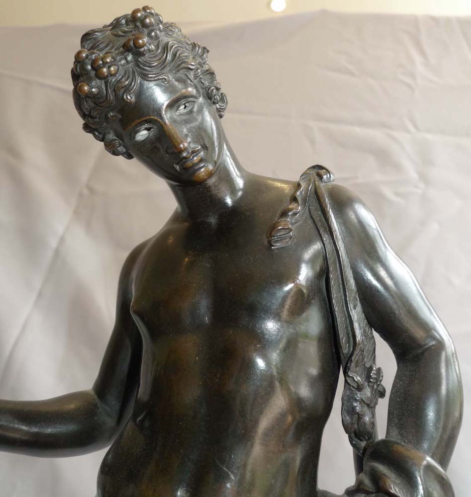 Grand Tour antique Italian bronze of Narcissus of fine quality.