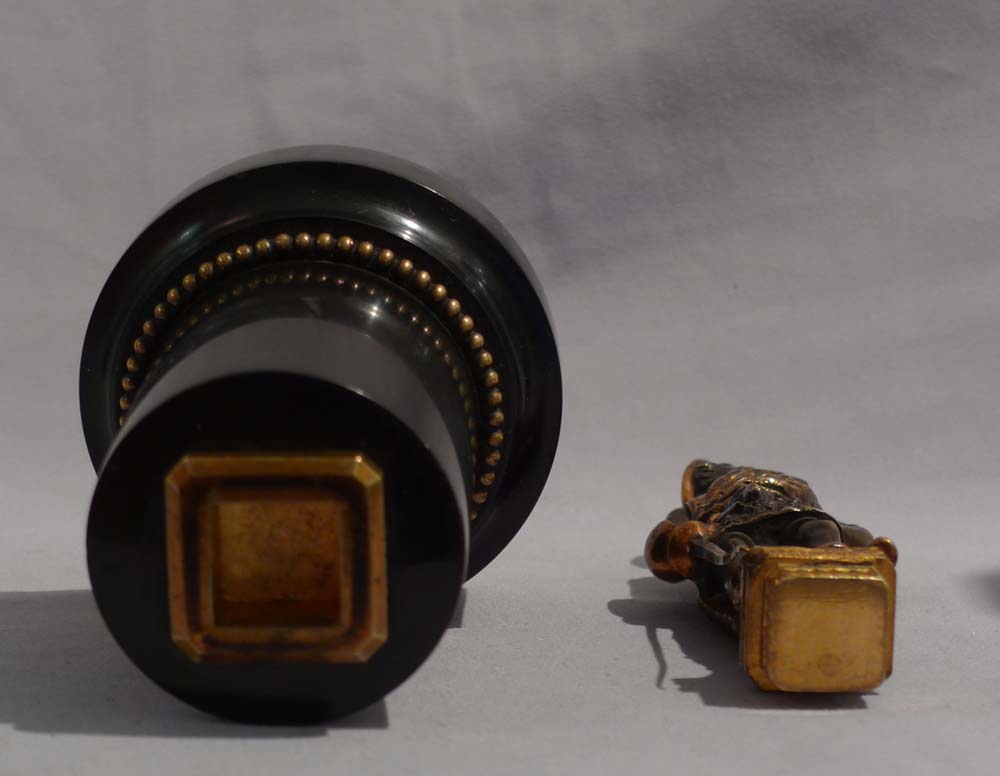 Bronze seal of Sir Walter Scott's Rob Roy with additional and original marble base.