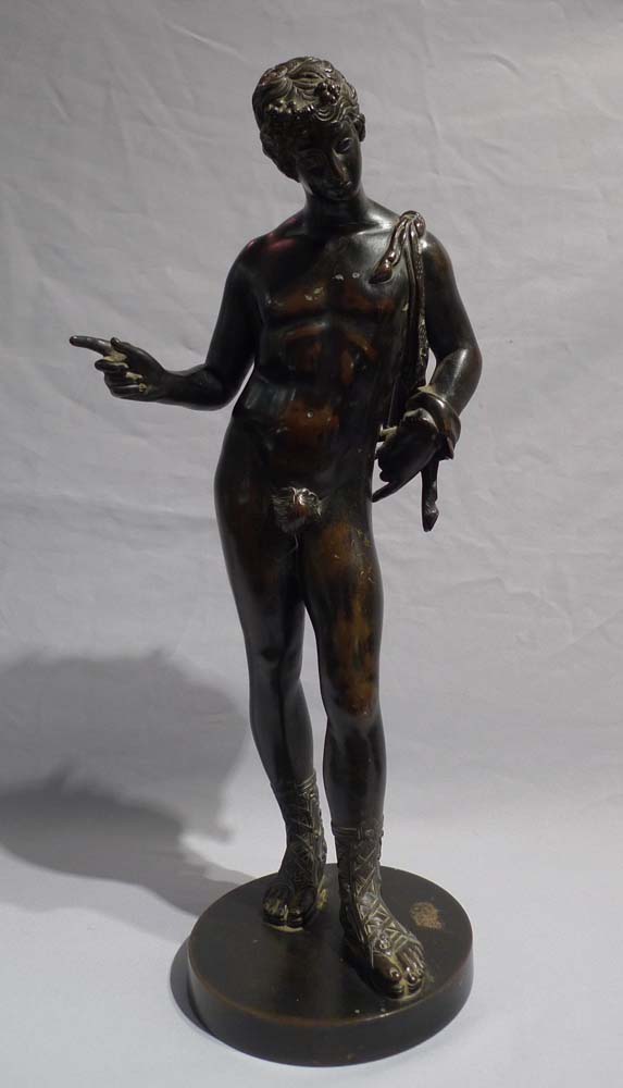 Grand Tour antique  bronze figure of Narcissus