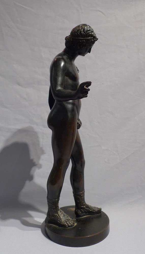 Grand Tour antique  bronze figure of Narcissus