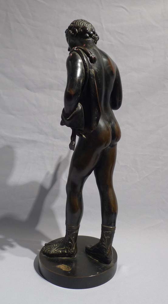 Grand Tour antique  bronze figure of Narcissus