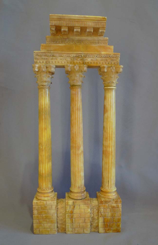 Antique Grand Tour ruin in Alabaster