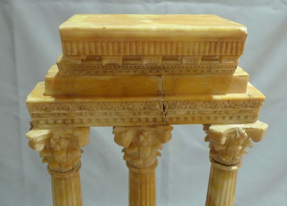 Antique Grand Tour ruin in Alabaster