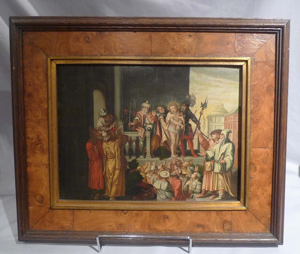 Painting of Judgment of Pontius Pilate, 16th century, German.