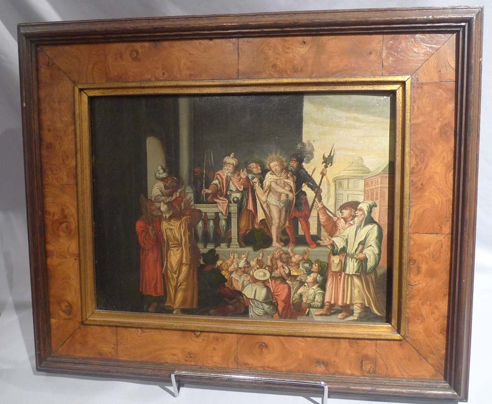 Painting of Judgment of Pontius Pilate, 16th century, German.