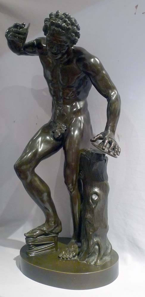 Antique Grand Tour bronze of the Dancing Faun.