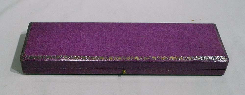 Antique ivory and gilt bronze letter opener in original case