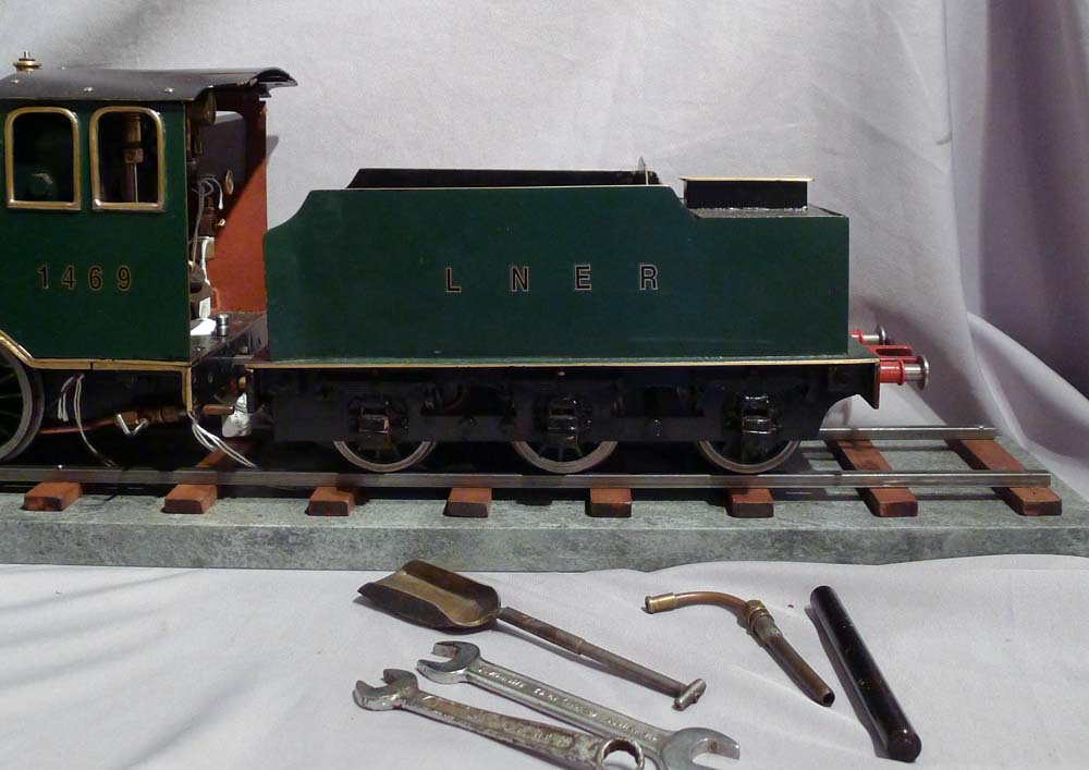 2.5 inch guage 2-6-0 tender loco steam locomotive.