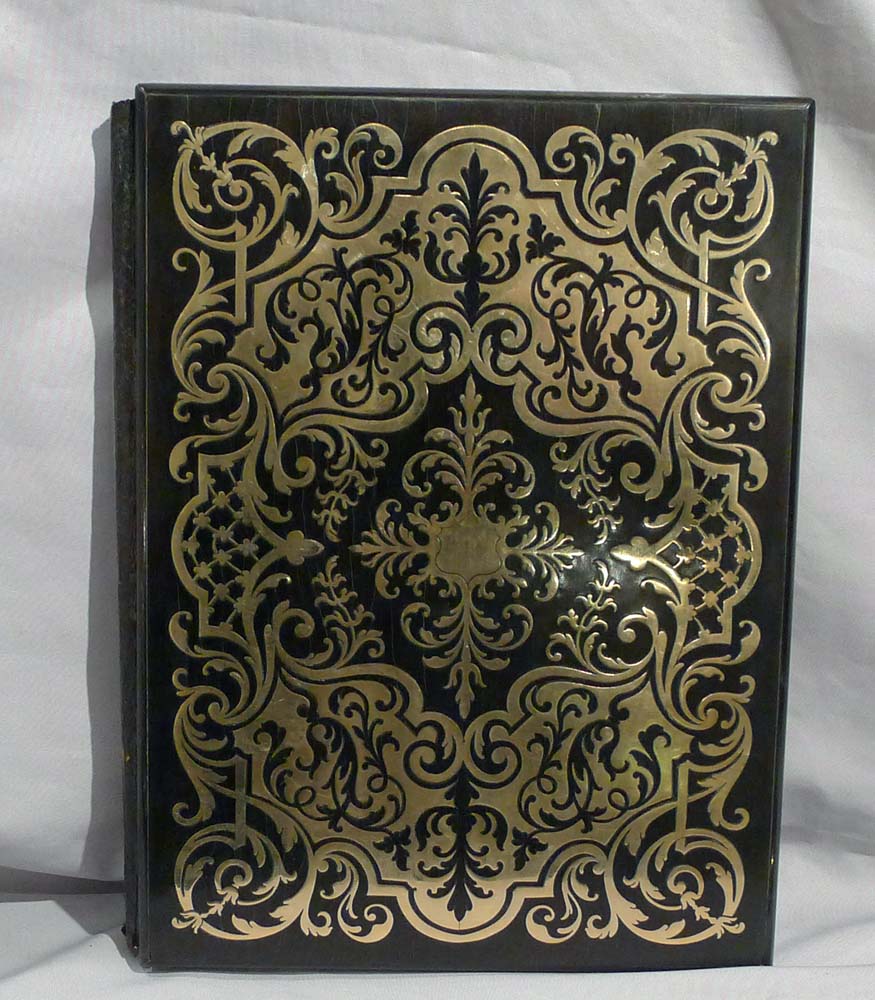 Antique French Boulle 4 piece desk set.