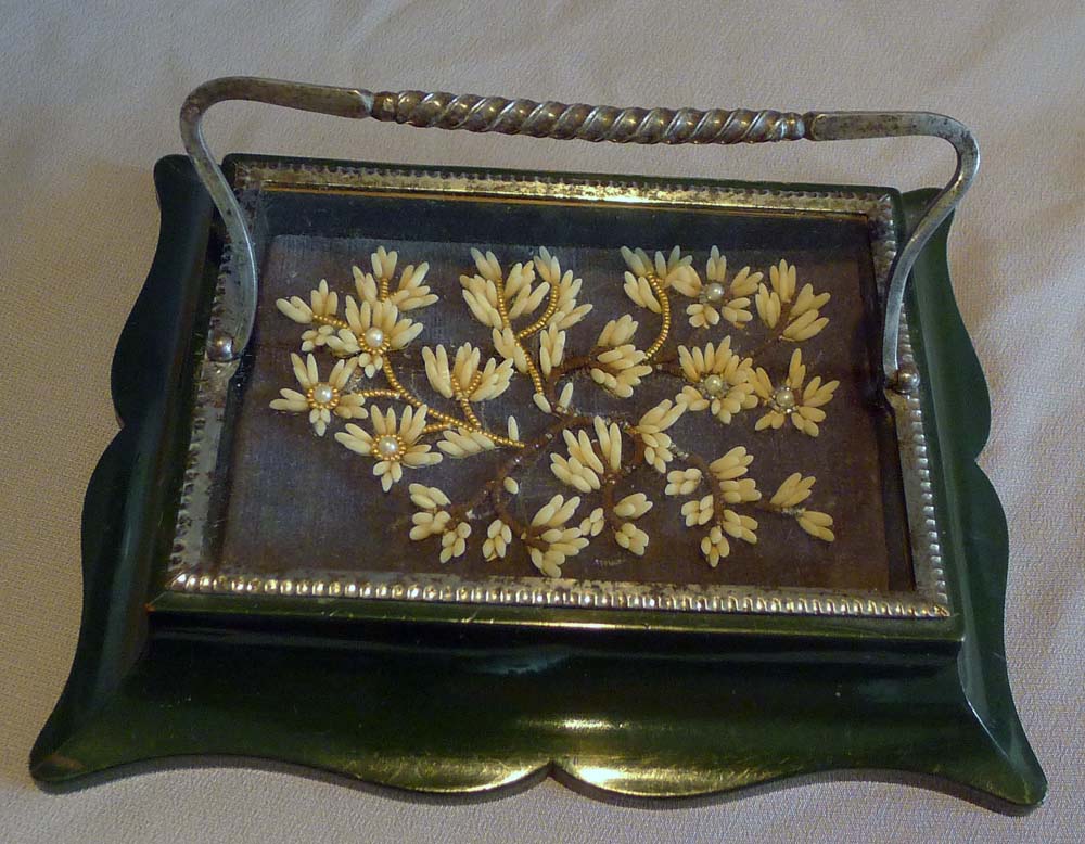 Fine antique paperweight with cut steel ( possibly Russian, Tula).