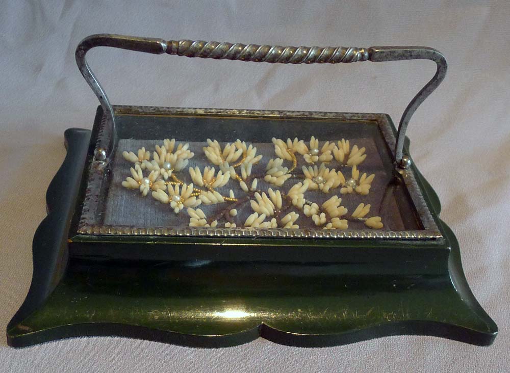 Fine antique paperweight with cut steel ( possibly Russian, Tula).