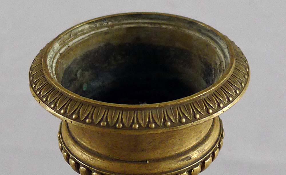 Antique Italian Grand Tour marble and bronze Tazza.